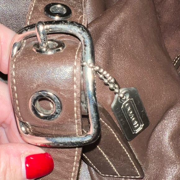 Coach Brown Leather Shoulder Bag - Picture 5 of 9